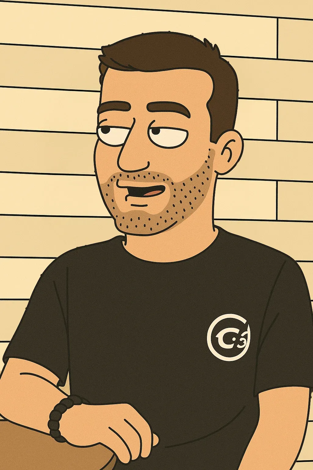 Illustrated portrait of Alican Nurçin