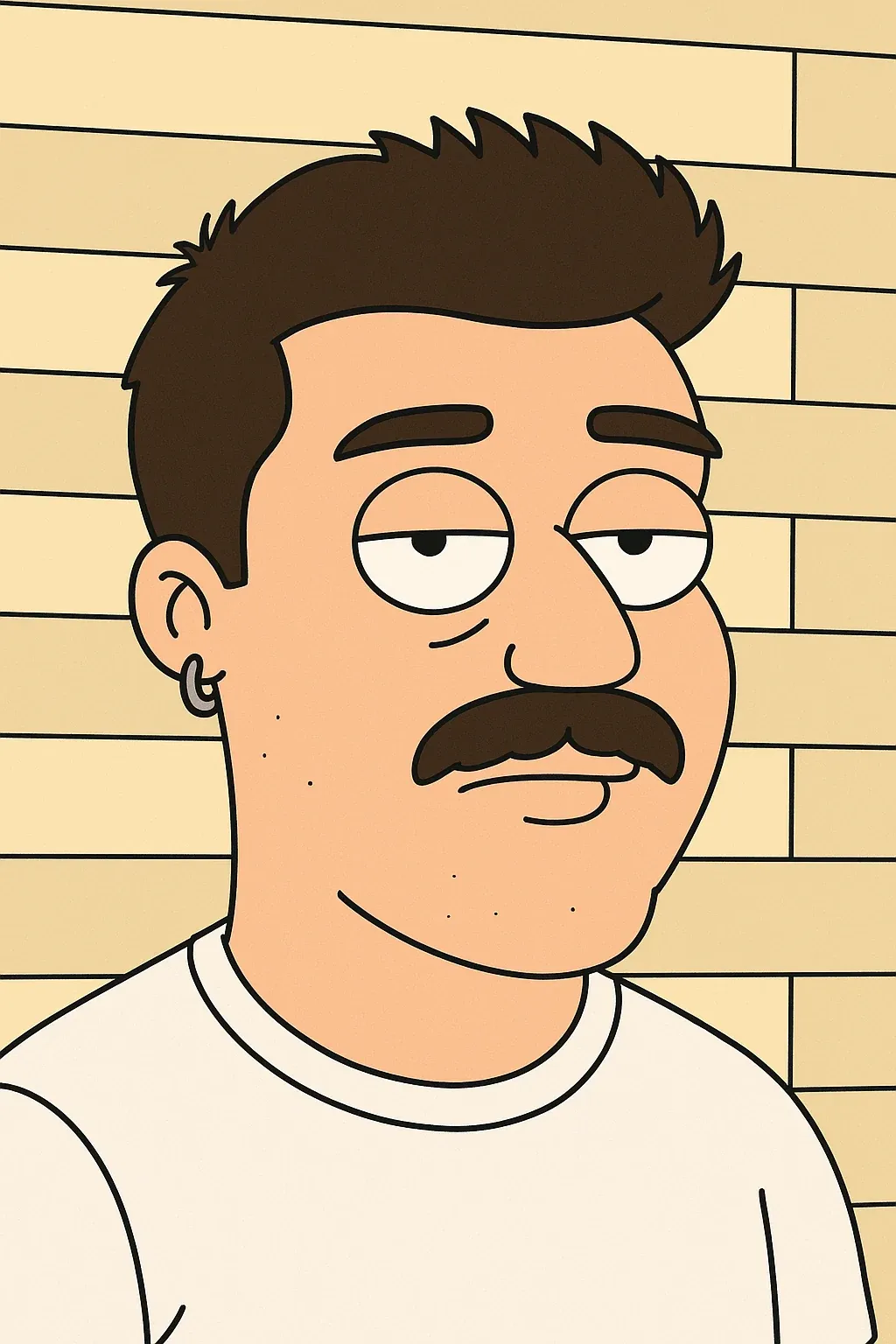 Illustrated portrait of Buçar Enes Sarısaç